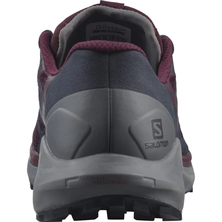 Burgundy / Dark Grey Salomon Sense Ride 4 Women's Trail Running Shoes | IE AD0854